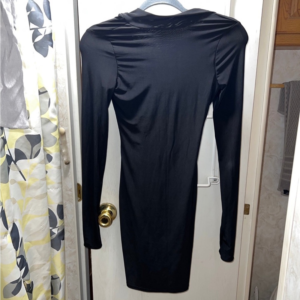 Black mini dress